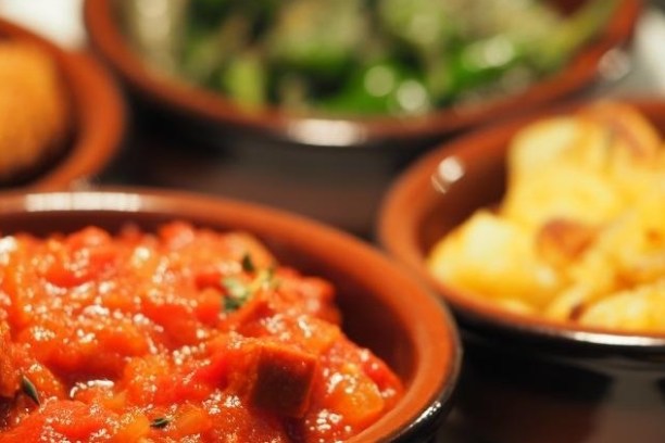 a close up of bowls of food