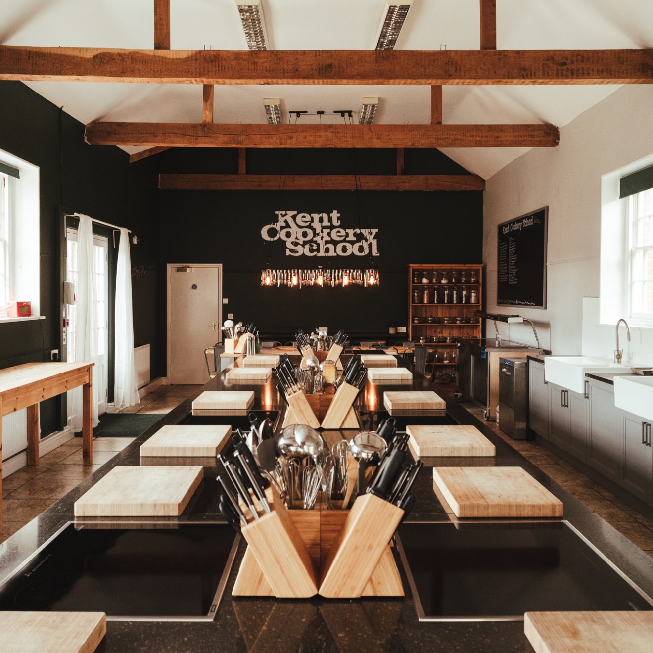 kent cookery school kitchen