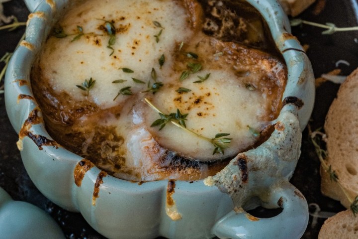a close up of food
