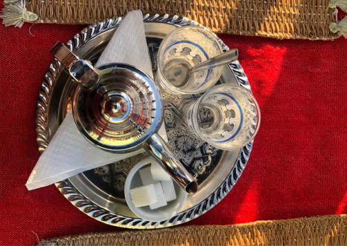 a cup of coffee on a table