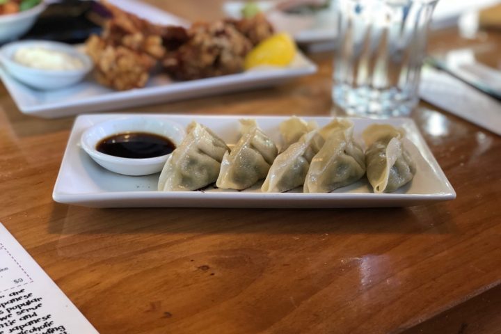 food on a wooden table